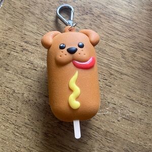 Bath and bodyworks corndog pocketbac hand sanitizer keychain